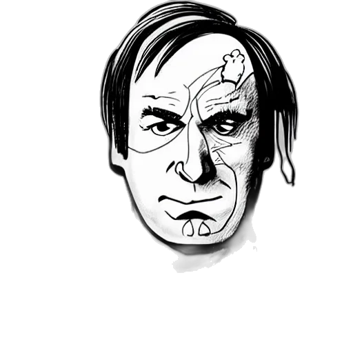 face, mask, cartoon, comic book art transparent PNG cut-out