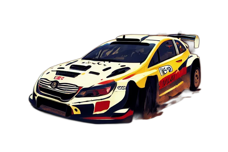 car, concept art, 3d render, photorealistic transparent PNG cut-out