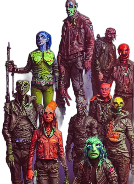 staff, concept art, comic book art, cyberpunk transparent PNG cut-out