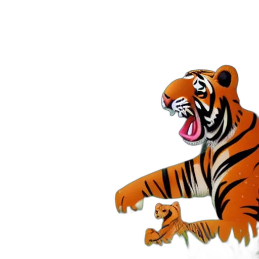 animal, concept art, 3d render, cartoon transparent PNG cut-out
