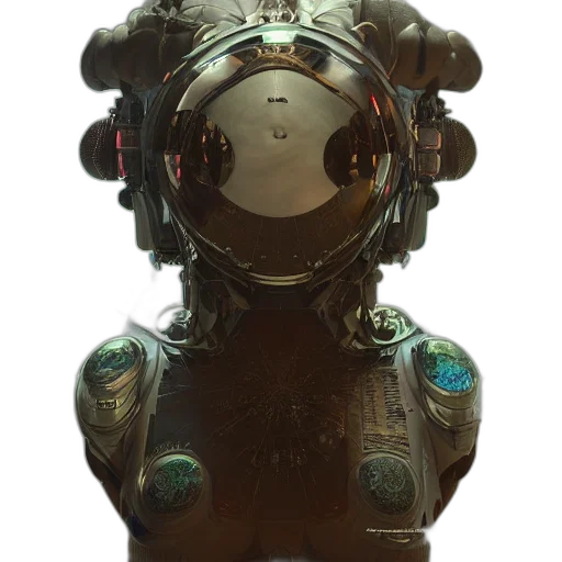 robot, mask, face, creature transparent PNG cut-out