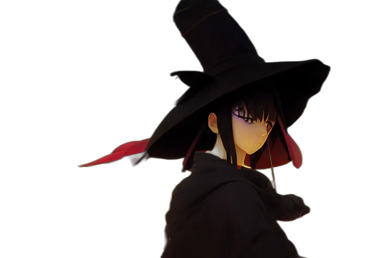 hat, staff, mask, weapon transparent PNG cut-out