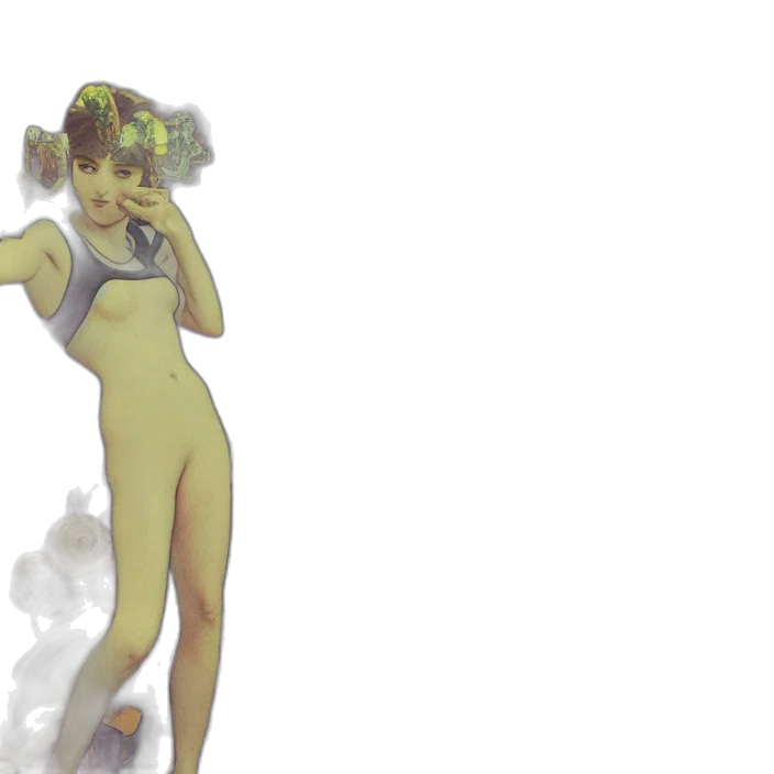 dress, creature, concept art, 3d render transparent PNG cut-out
