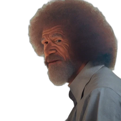 hair, face, staff, creature transparent PNG cut-out