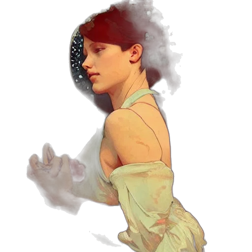dress, face, photorealistic, concept art transparent PNG cut-out