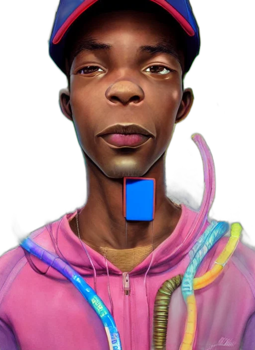 face, hat, staff, weapon transparent PNG cut-out