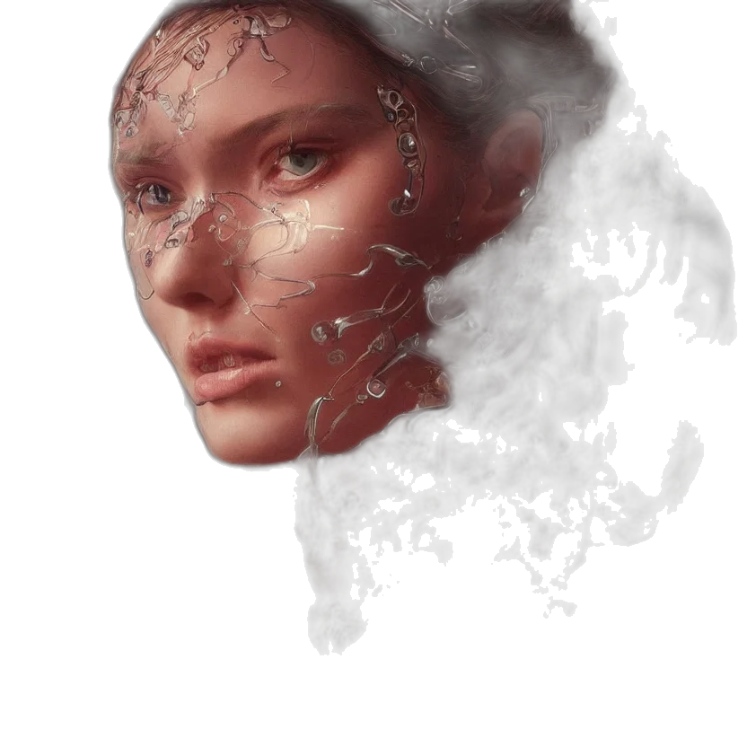 face, mask, robot, crown transparent PNG cut-out