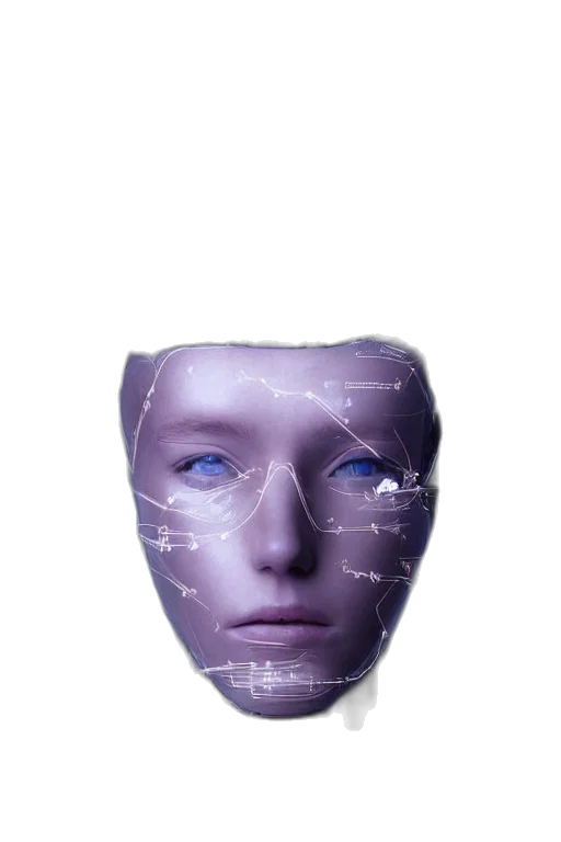 mask, face, robot, creature transparent PNG cut-out