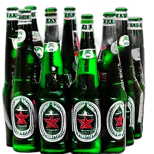 bottle, 3d render, party, friends transparent PNG cut-out