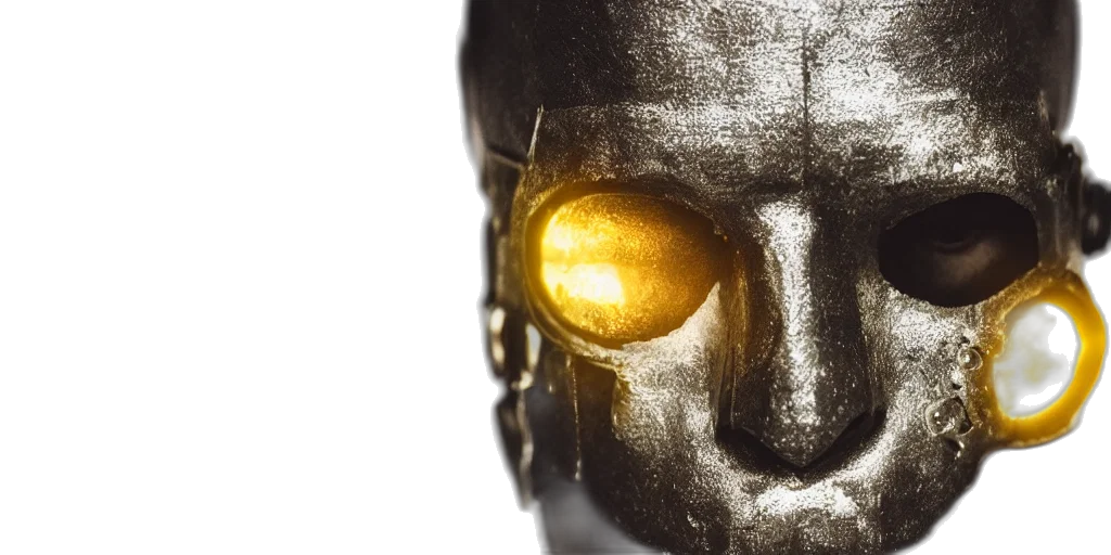 robot, mask, cyberpunk, concept art transparent PNG cut-out