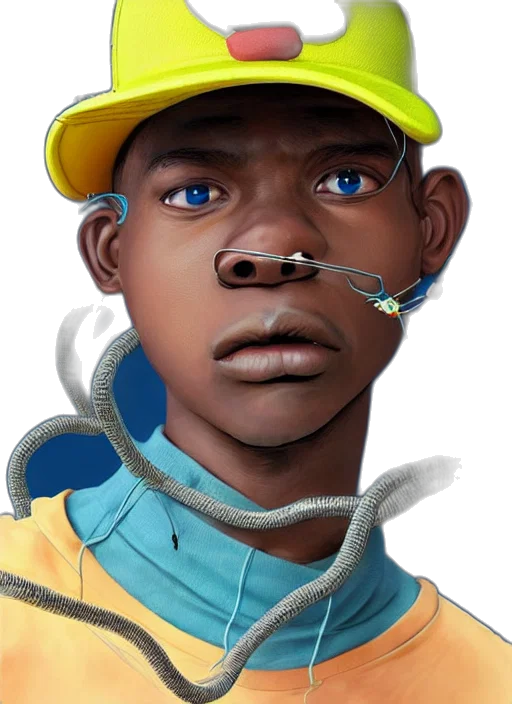 face, mask, creature, hat transparent PNG cut-out