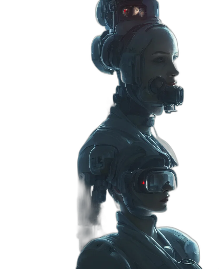 robot, face, mask, crown transparent PNG cut-out