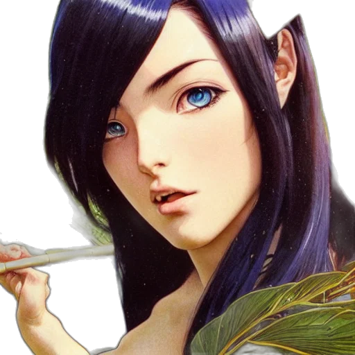 face, staff, jewelry, sword transparent PNG cut-out