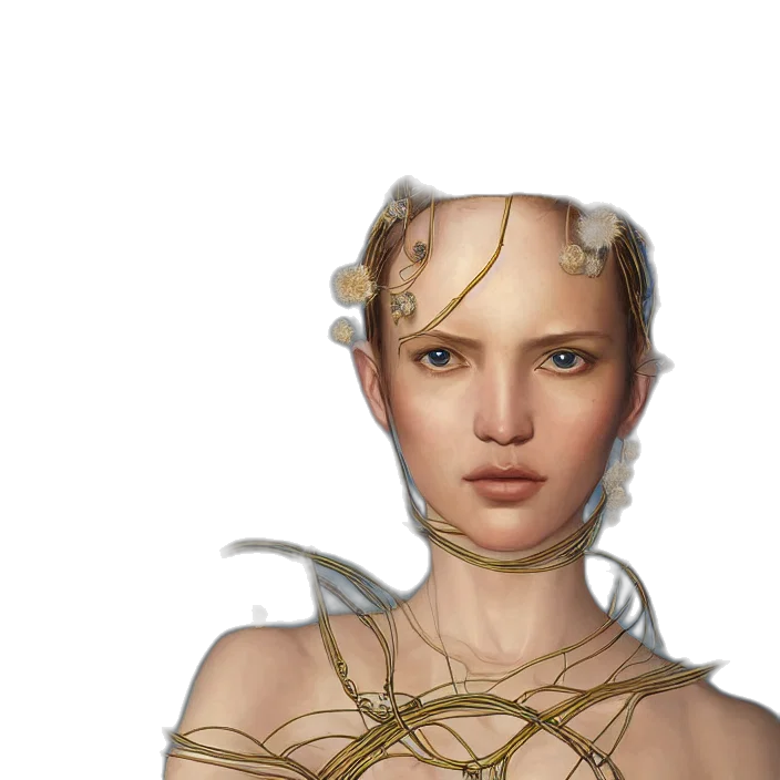 crown, hair, jewelry, face transparent PNG cut-out