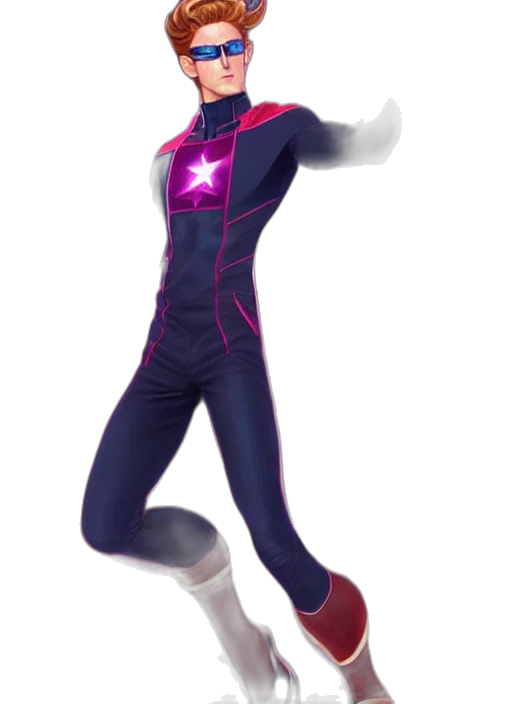 jacket, staff, concept art, 3d render transparent PNG cut-out