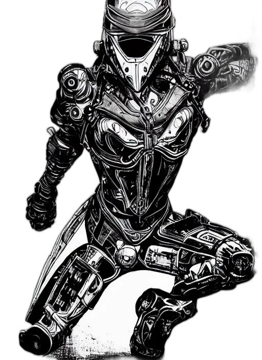 robot, weapon, sword, comic book art transparent PNG cut-out