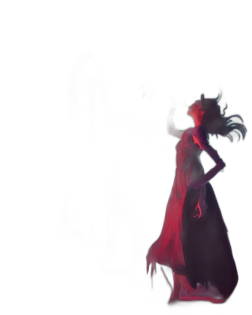 dress, staff, weapon, crown transparent PNG cut-out
