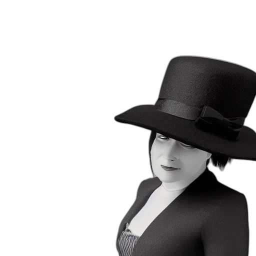 hat, staff, dress, jewelry transparent PNG cut-out
