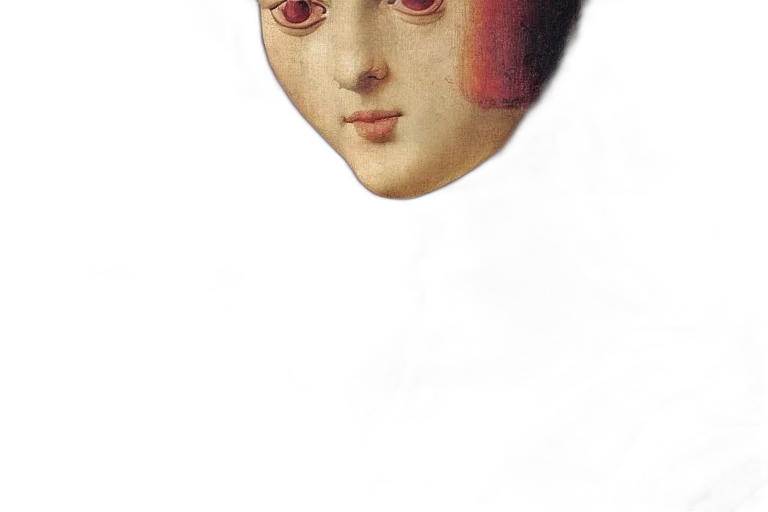 face, mask, crown, jewelry transparent PNG cut-out