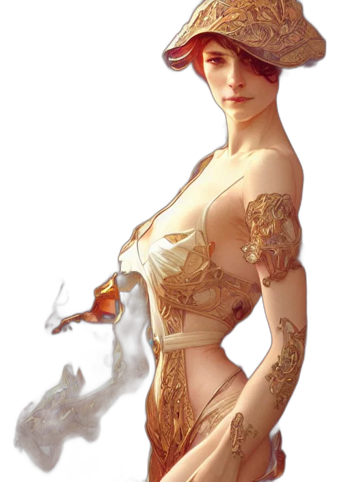 dress, jewelry, crown, concept art transparent PNG cut-out