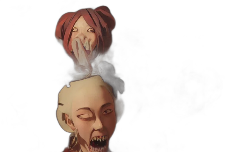 mask, face, creature, staff transparent PNG cut-out