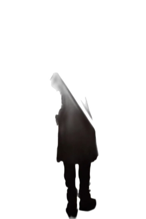 dress, jacket, staff, mask transparent PNG cut-out