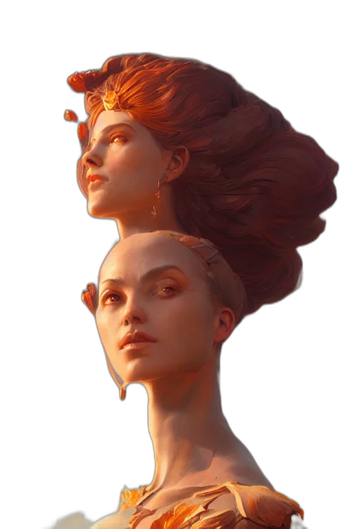 crown, face, mask, hair transparent PNG cut-out