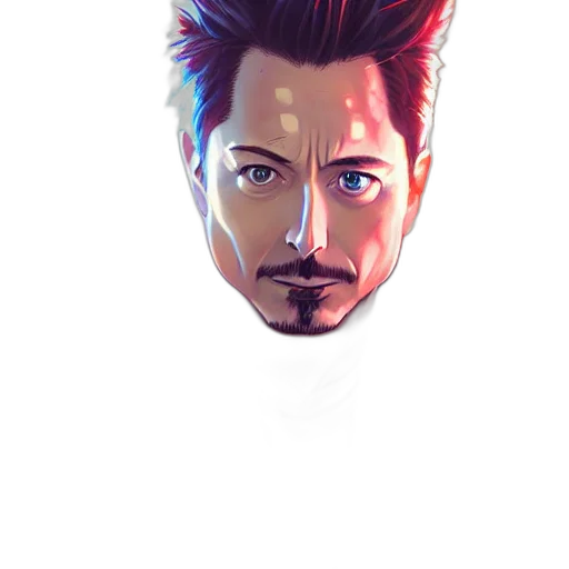 face, mask, hair, robot transparent PNG cut-out