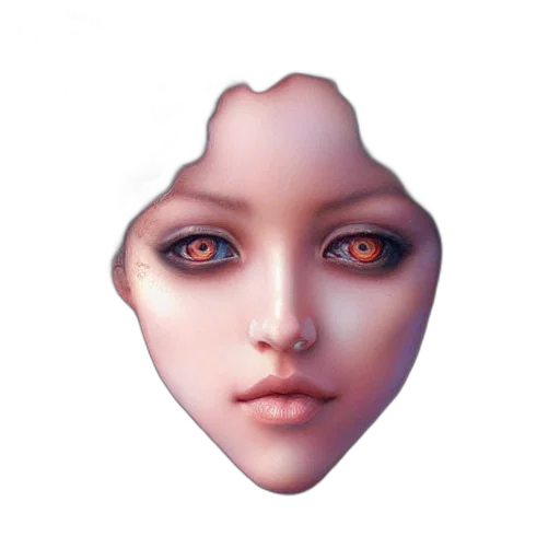 face, mask, creature, robot transparent PNG cut-out