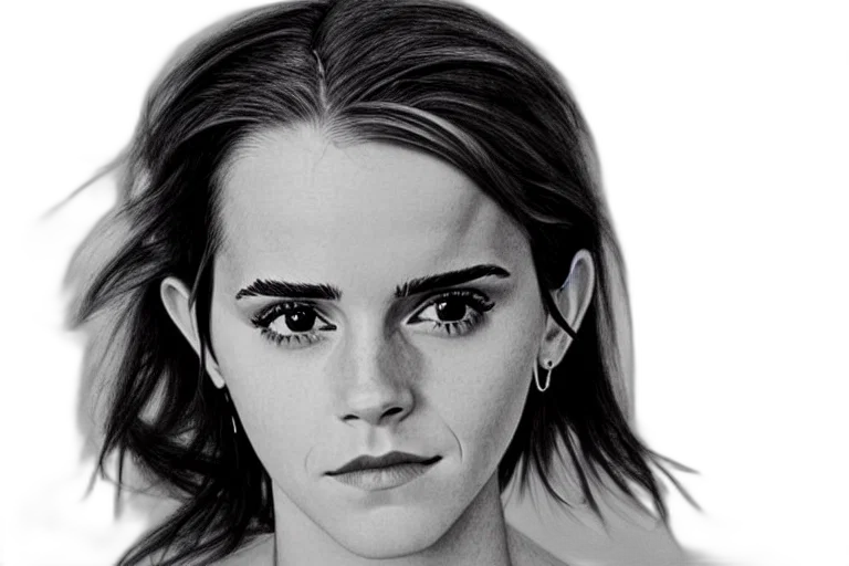 face, hair, photorealistic, pencil sketch transparent PNG cut-out