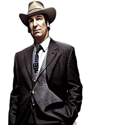 hat, jacket, saul, goodman transparent PNG cut-out
