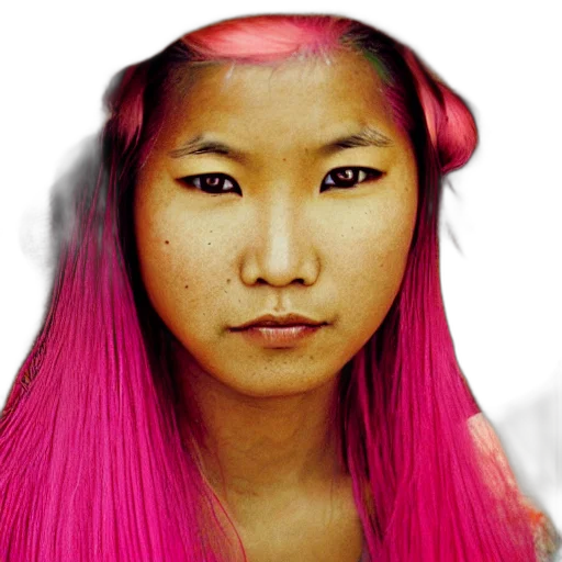 face, hair, mask, jewelry transparent PNG cut-out