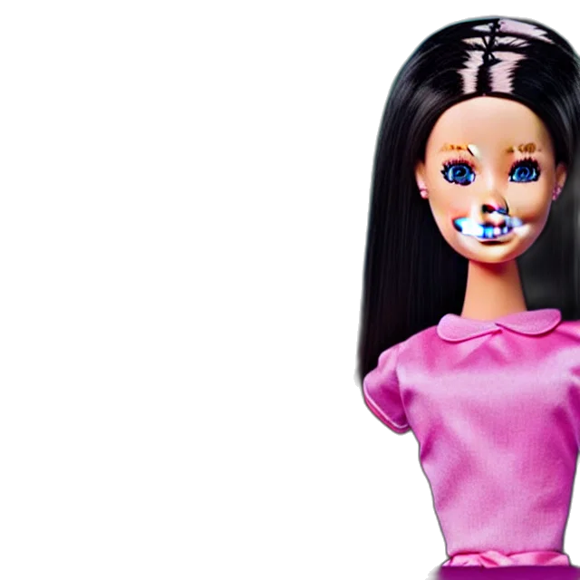 3d render, beautiful, painting, barbie transparent PNG cut-out