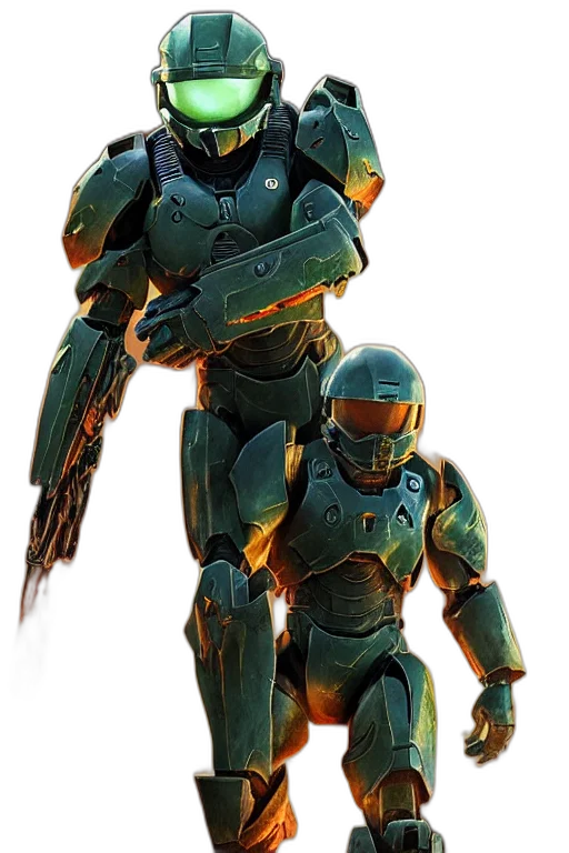 robot, weapon, concept art, 3d render transparent PNG cut-out
