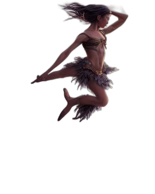 staff, creature, hair, fantasy art transparent PNG cut-out