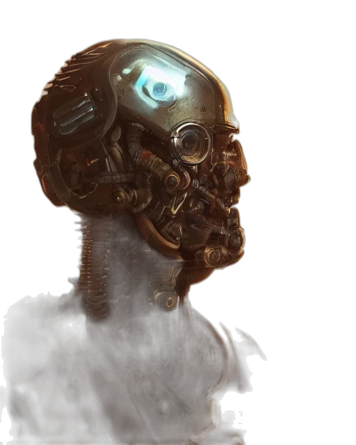 robot, mask, face, creature transparent PNG cut-out