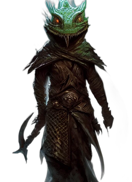 dragon, creature, staff, mask transparent PNG cut-out