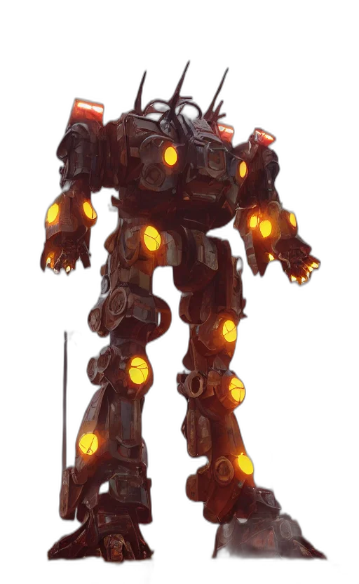 robot, weapon, staff, creature transparent PNG cut-out