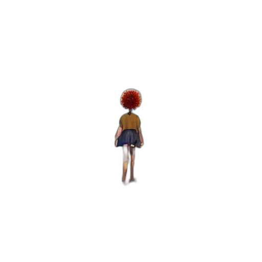 hair, dress, jacket, creature transparent PNG cut-out