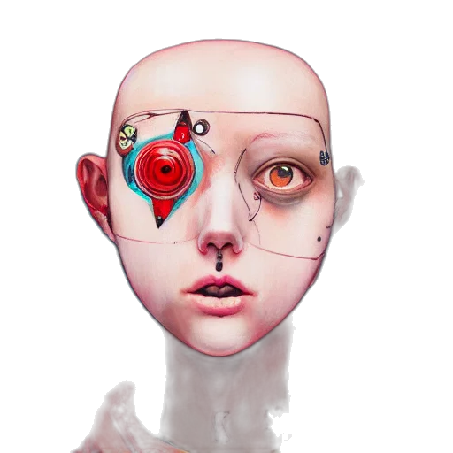 mask, face, robot, jewelry transparent PNG cut-out