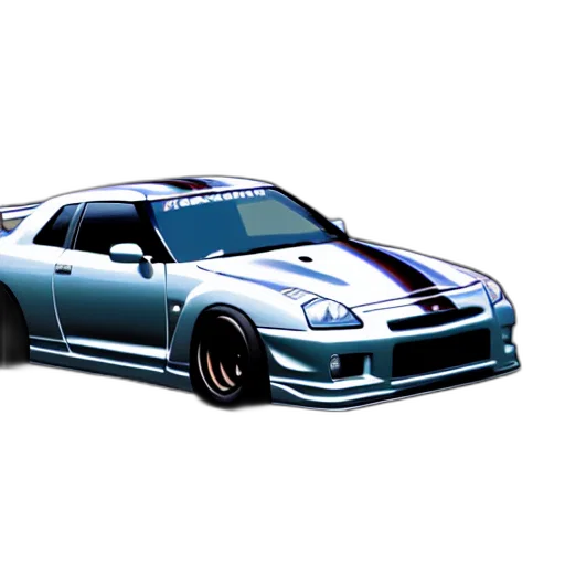 car, weapon, 3d render, photorealistic transparent PNG cut-out