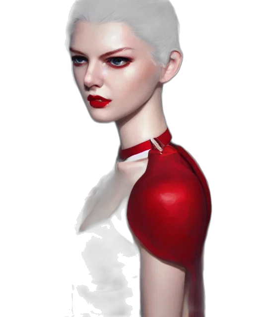face, dress, robot, hair transparent PNG cut-out