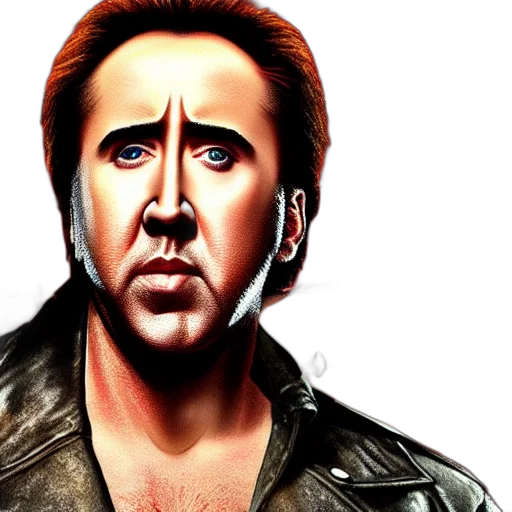 face, jacket, photorealistic, comic book art transparent PNG cut-out