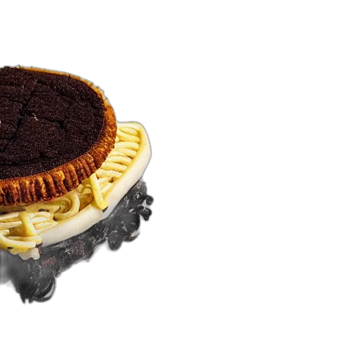 food, crown, 3d render, deep transparent PNG cut-out