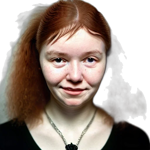 face, hair, staff, jewelry transparent PNG cut-out