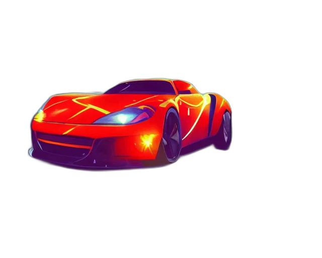 car, weapon, 3d render, concept art transparent PNG cut-out