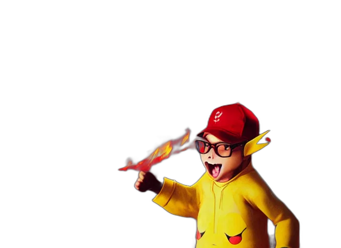 staff, hat, pixel art, 3d render transparent PNG cut-out