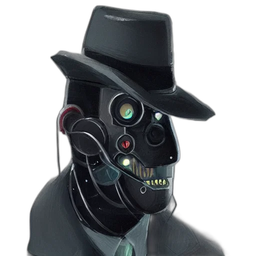 mask, robot, face, staff transparent PNG cut-out