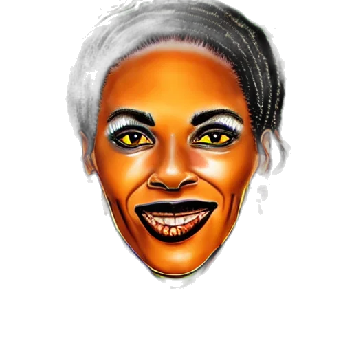face, mask, cartoon, photorealistic transparent PNG cut-out