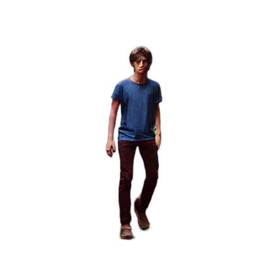 robot, jacket, creature, staff transparent PNG cut-out